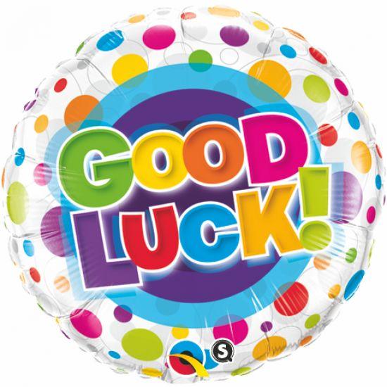 Good Luck Bright Dots Foil Balloon - Party Affair