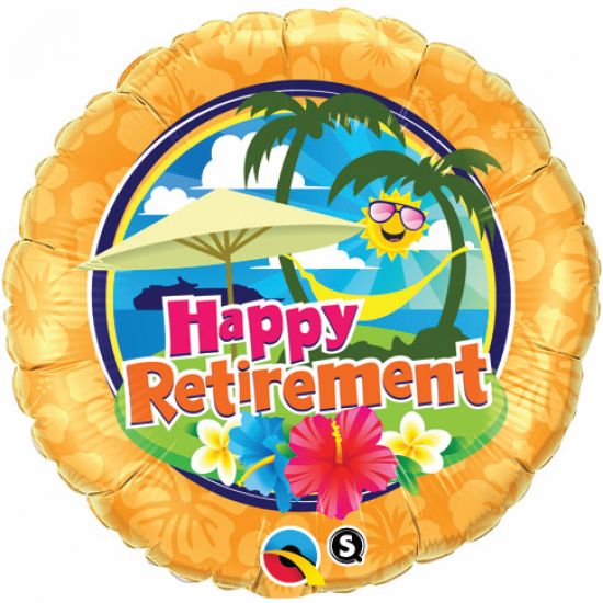 Happy Retirement Sunshine Foil Balloon
