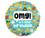Emoji OMG Birthday Foil Balloon