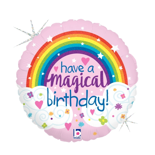 Magical Rainbow Birthday Foil Balloon