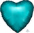 Satin Luxe Jade Heart Shape Foil Balloon