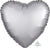 Satin Luxe Platinum Heart Foil Balloon