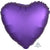 Satin Luxe Purple Royale Heart Foil Balloon