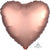 Satin Luxe Rose Copper Heart Foil Balloon
