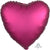Satin Luxe Pomegranate Heart Shape Foil Balloon
