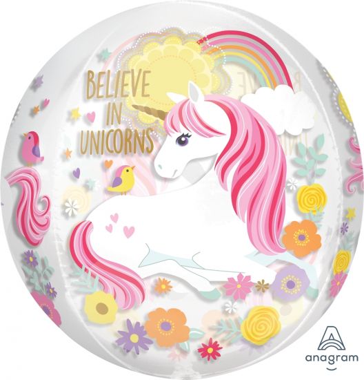Magical Unicorn Plastic Orbz Balloon