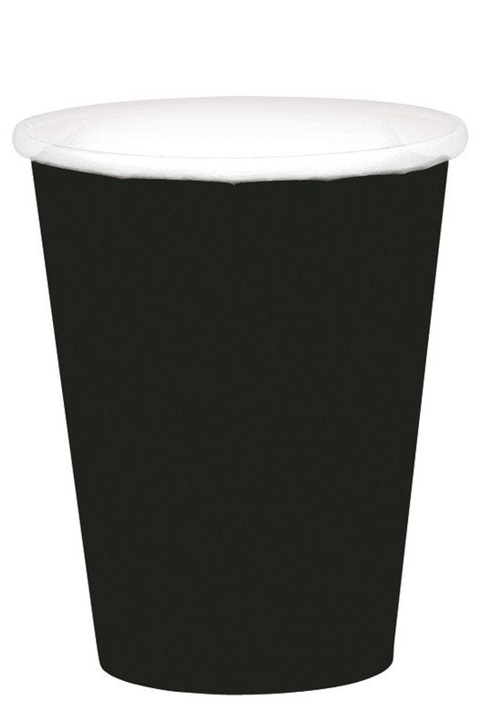 Jet Black Paper Cups