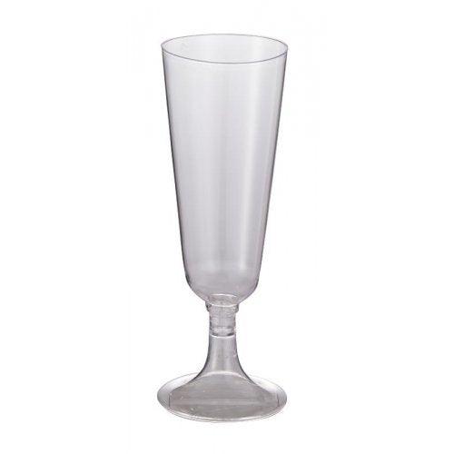 Clear Plastic Champagne Glasses - Party Affair