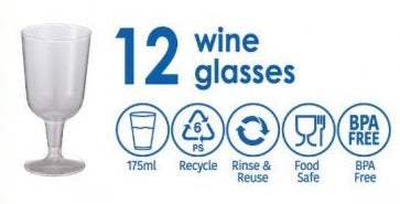 Clear Plastic Wine Glasses