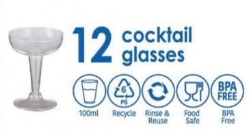 Clear Plastic Cocktail Glasses - Party Affair