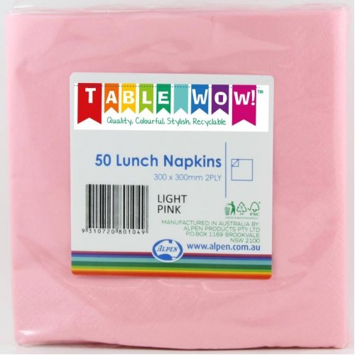 Light Pink Lunch Serviettes