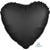 Black Satin Luxe Heart Shaped Foil Balloon