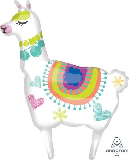 Pretty Llama Foil Balloon Shape - Party Affair