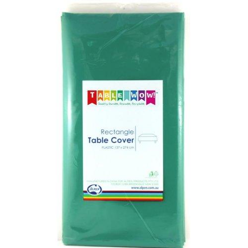 Green Rectangular Plastic Table Cover - Party Affair