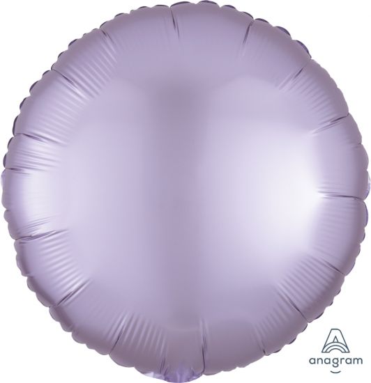 Lilac Satin Luxe Round Foil Balloon