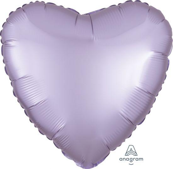 Satin Luxe Pastel Lilac Heart Foil Balloon - Party Affair
