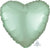 Satin Luxe Pastel Mint Green Heart Foil Balloon