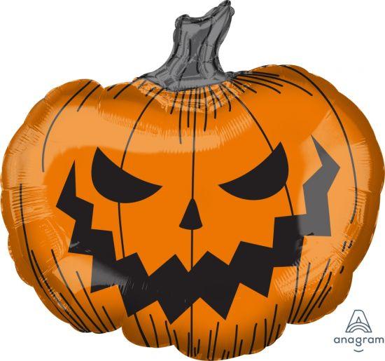 Halloween Pumpkin Foil Balloon Super Shape - Party Affair