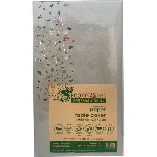 Silver Paper Rectangle Table Cover - Party Affair