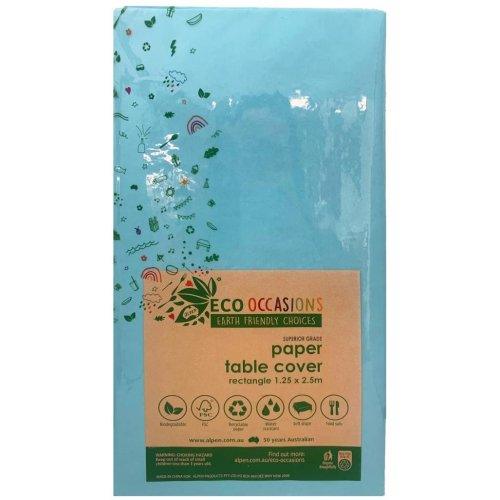 Light Blue Paper Rectangle Table Cover - Party Affair