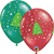 Christmas Trees Stars & Swirls Latex Helium Balloon 
