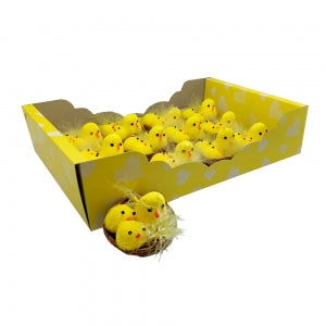 Easter Chicks & Hen In Nest