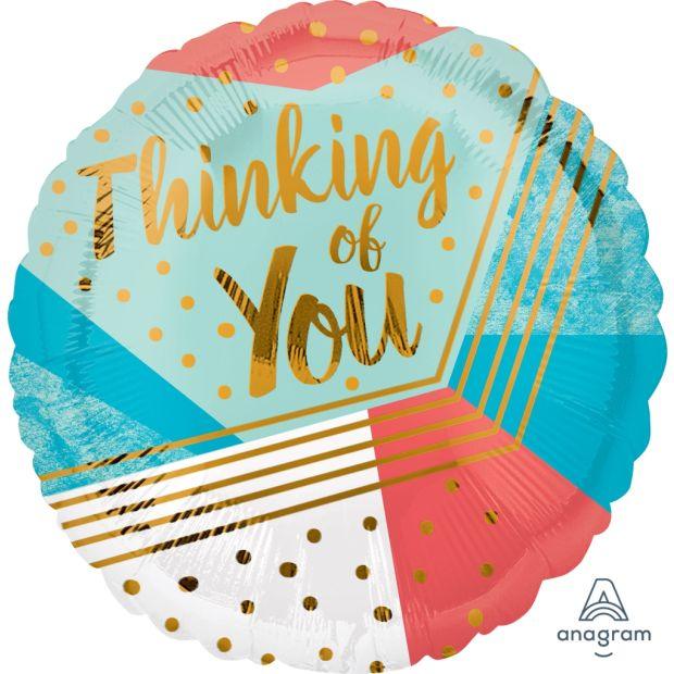 Thinking Of You Geometric Foil Balloon - Party Affair