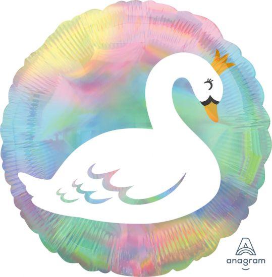 Iridescent Pastel Swan Foil Balloon - Party Affair