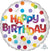 Dots Of Colour Happy Birthday Foil Balloon
