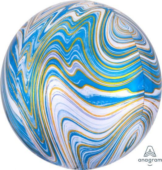 Marblez Blue Orbz Foil Balloon - Party Affair