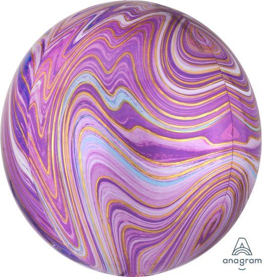 Marblez Purple Orbz Foil Balloon - Party Affair