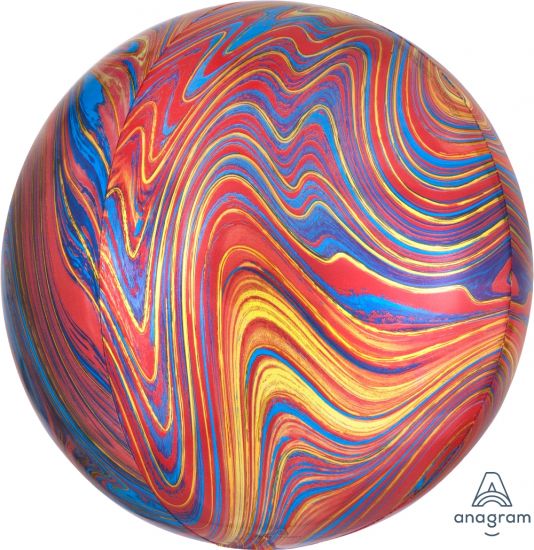 Marble Colourful Orbz Foil Balloon