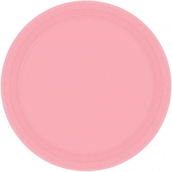 Rose Pink Paper Dinner Plates