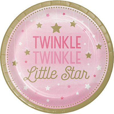 Pink Twinkle Twinkle Little Star Small Plate