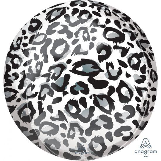 Snow Leopard Print Orbz Foil Balloon - Party Affair
