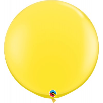 Jumbo 90cm Round Yellow Latex Helium Balloon