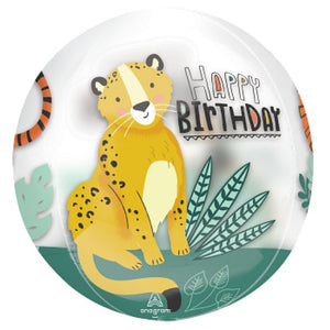 Get Wild Birthday Orbz Foil Balloon