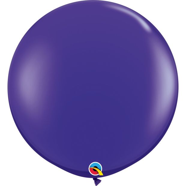 Jumbo 90cm Round Quartz Purple Latex Helium Balloon