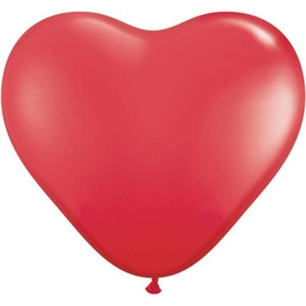 Jumbo Red Heart Latex Helium Balloon