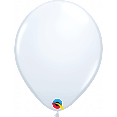Standard White Latex Helium Balloon - Party Affair