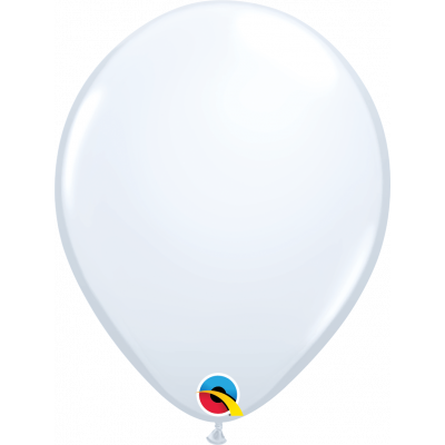 White Latex Helium Balloon