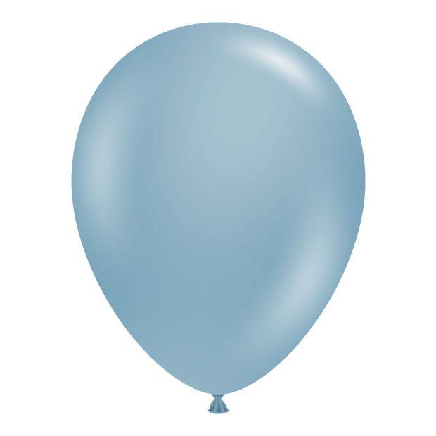 Fashion Blue Slate Latex Helium Balloon - Party Affair
