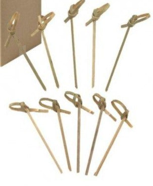 Curly Bamboo Pick Skewer