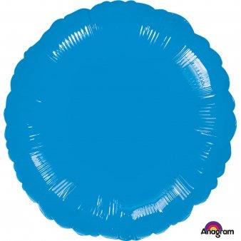 Metallic Blue Round Foil Balloon - Party Affair