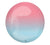 Red (Pink) & Blue Ombre Orbz Foil Balloon