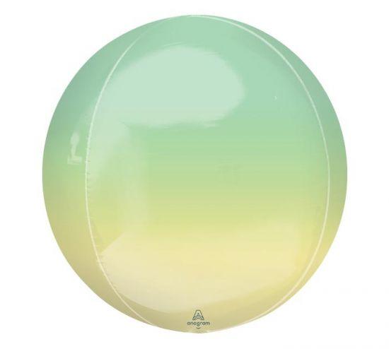 Yellow & Green Ombre Orbz Foil Balloon - Party Affair