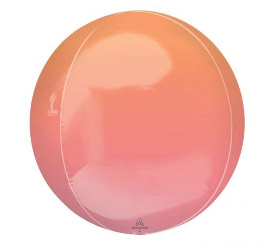 Red & Orange Ombre Orbz Foil Balloon - Party Affair