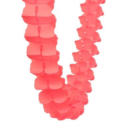 Coral Paper Honeycomb Garland - Party Affair