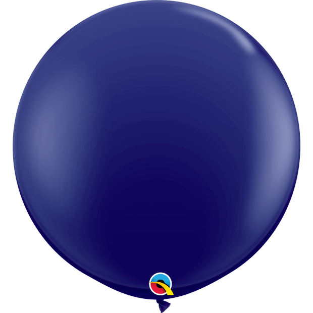 Jumbo 90cm Round Navy Blue Latex Helium Balloon