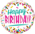 Happy Birthday Sprinkles Foil Balloon
